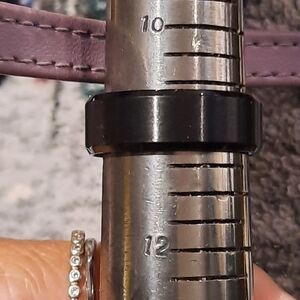 NWOT Black Titanium Men's Comfort Fit Wedding Band Ring Size 11 Gift Boxed